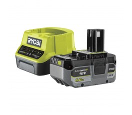 
                  RYOBI Zestaw Akumulator Li-Ion 4Ah + Ładowarka 18V IN2 RC18120-140X (5133005091, EAN: 4892210195722)